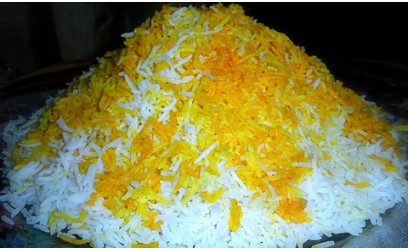 Persian Saffron Rice (Polow)